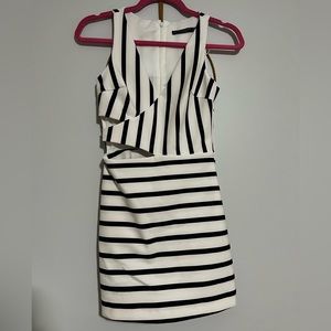 Zara stripe JUMPSUIT DRESS
